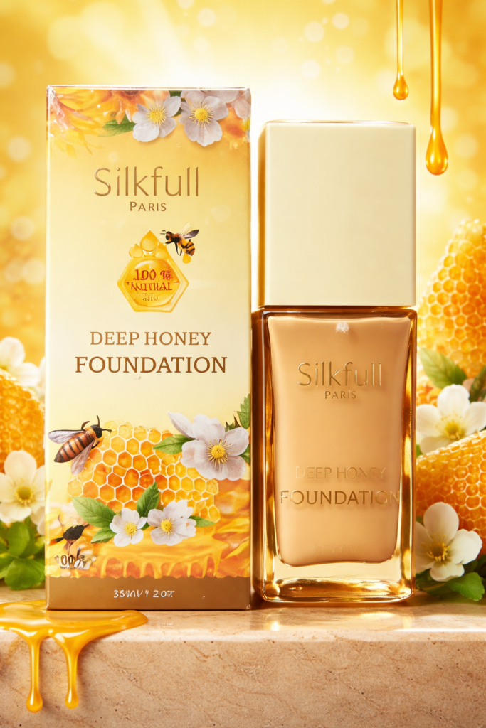 SilkFull Paris 100% Natural Deep Honey Foundation