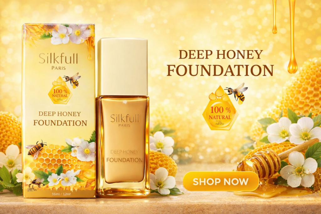 SilkFull Paris 100% Natural Deep Honey Foundation