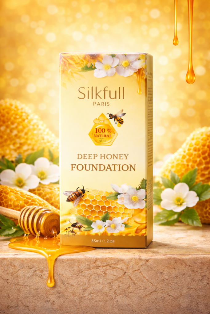 SilkFull Paris 100% Natural Deep Honey Foundation